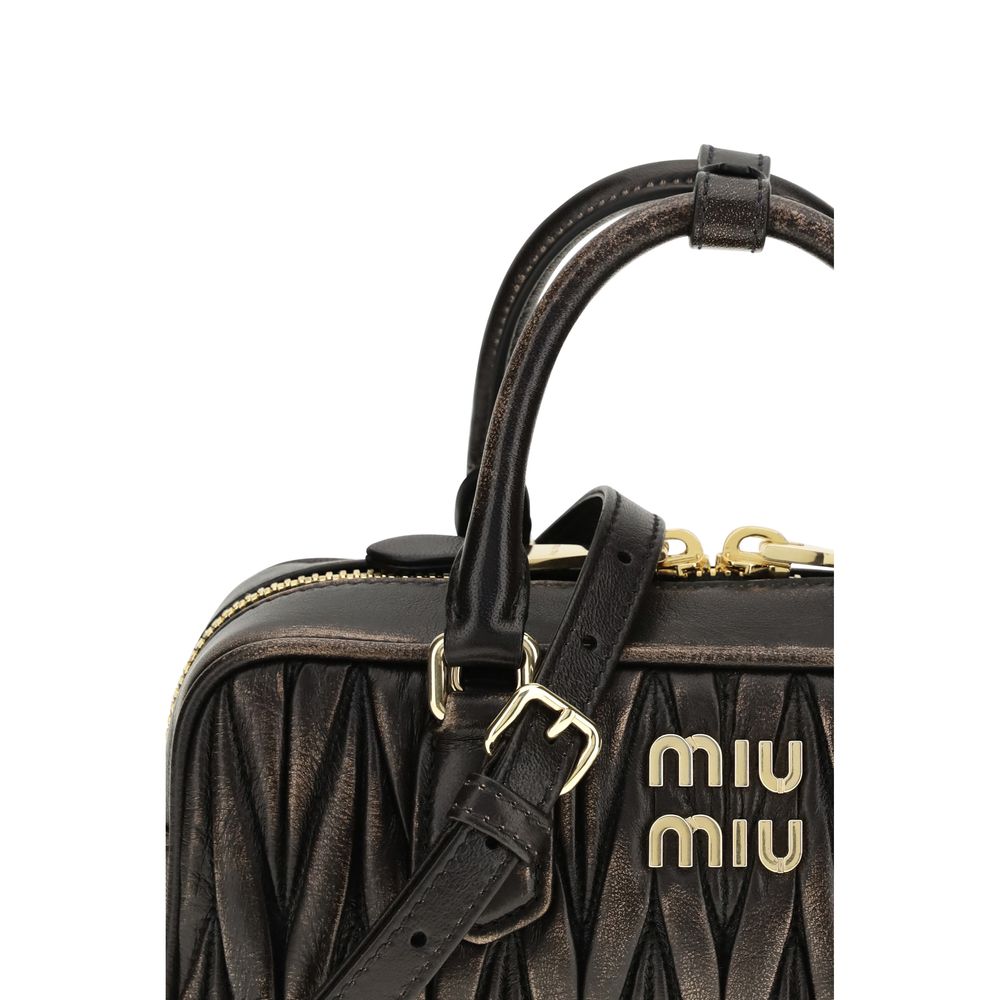 Miu Miu Brown Lambskin Handbag