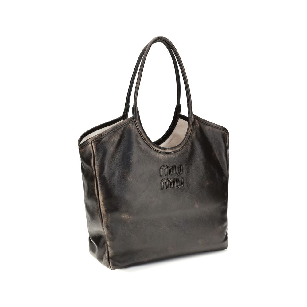 Miu Miu Brown Calf Leather Shoulder Bag