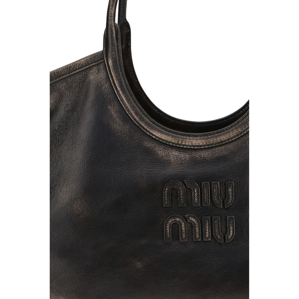 Miu Miu Brown Calf Leather Shoulder Bag