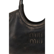 Miu Miu Brown Calf Leather Shoulder Bag