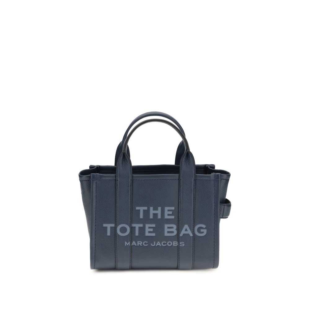 Marc Jacobs Blue Calf Leather Small Tote Handbag