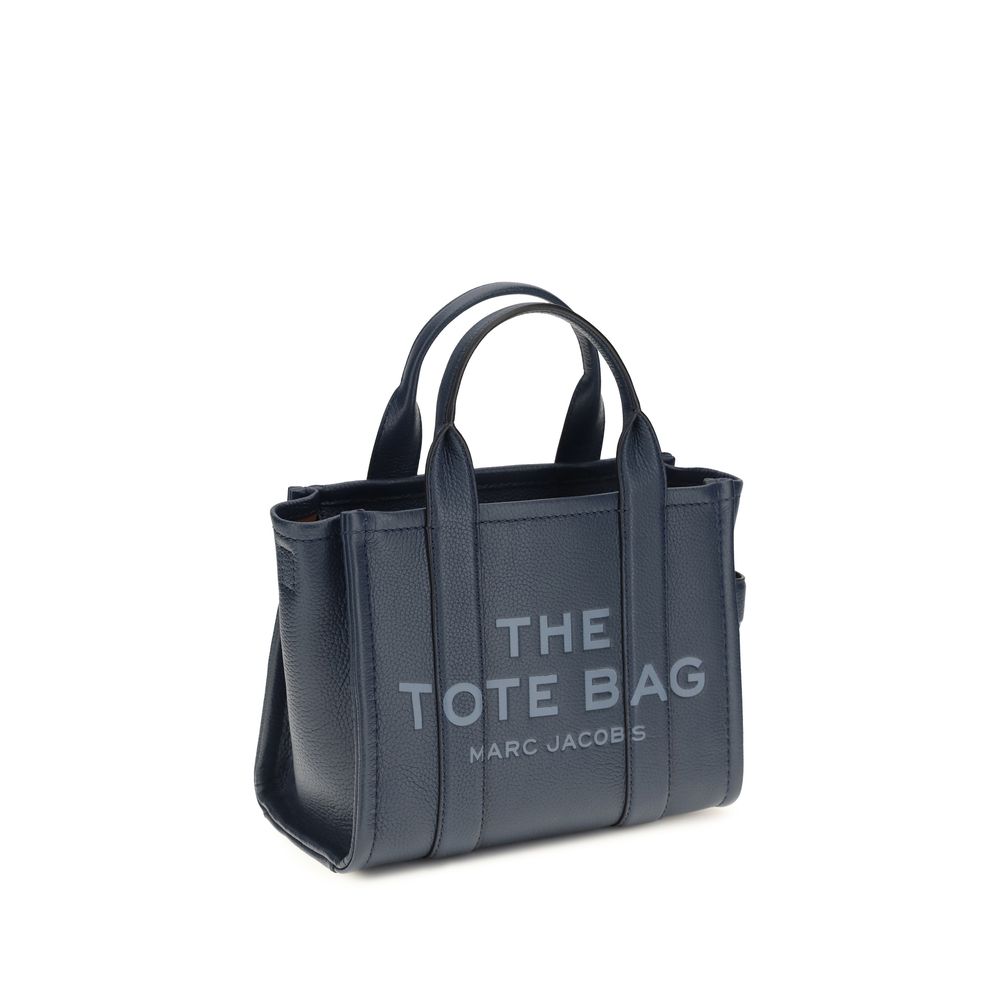 Marc Jacobs Blue Calf Leather Small Tote Handbag