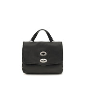 Zanellato Black Calf Leather Shoulder Bag