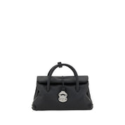 Zanellato Black Calf Leather Shoulder Bag