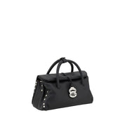 Zanellato Black Calf Leather Shoulder Bag