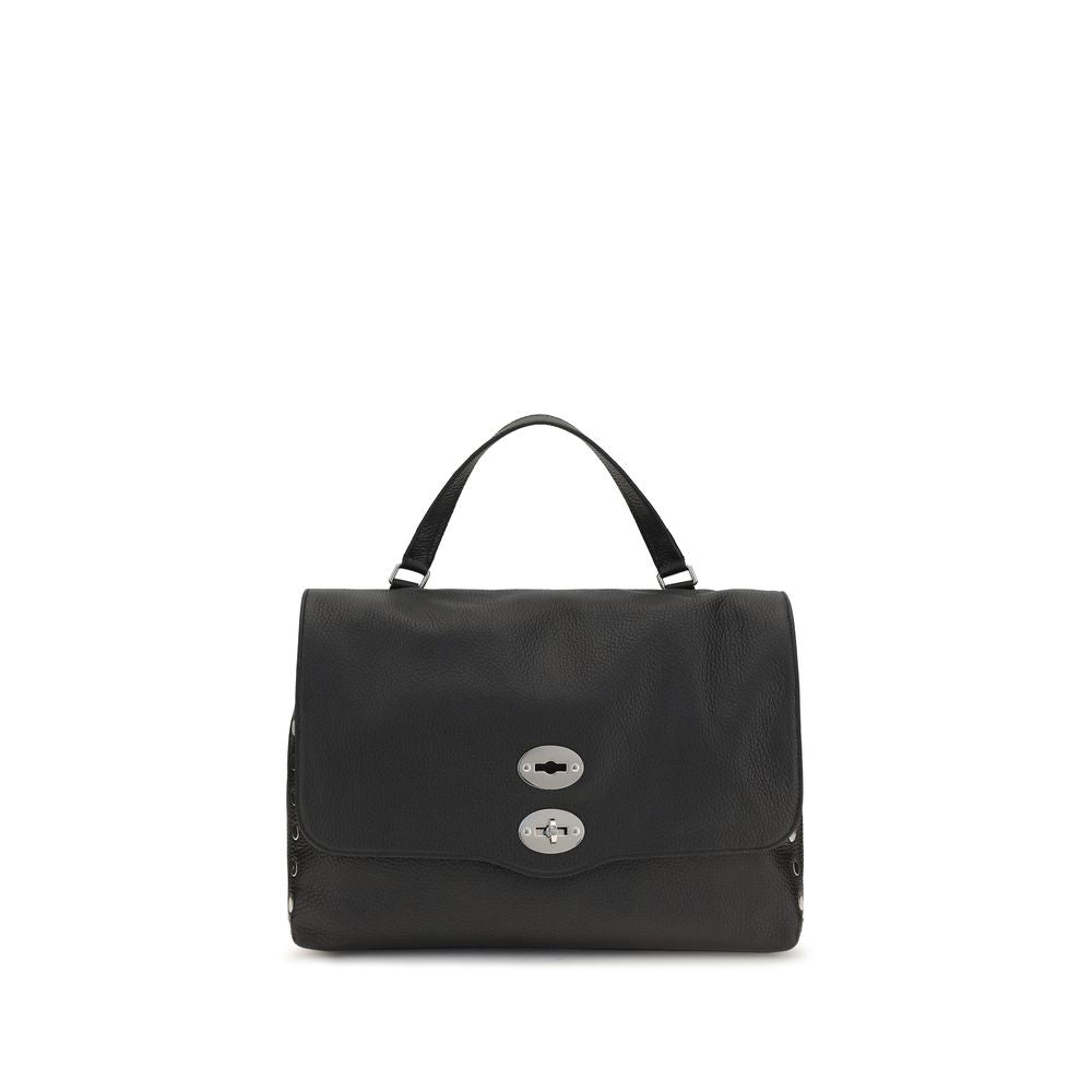 Zanellato Black Calf Leather Shoulder Bag