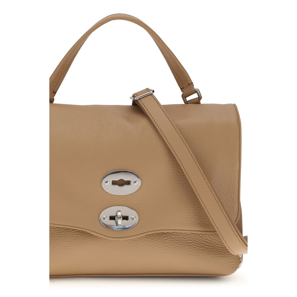 Zanellato Beige Calf Leather Shoulder Bag