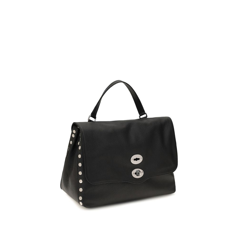 Zanellato Black Calf Leather Shoulder Bag