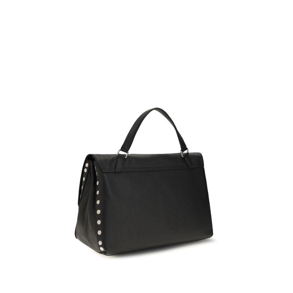 Zanellato Black Calf Leather Shoulder Bag