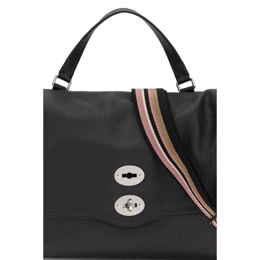 Zanellato Black Calf Leather Shoulder Bag