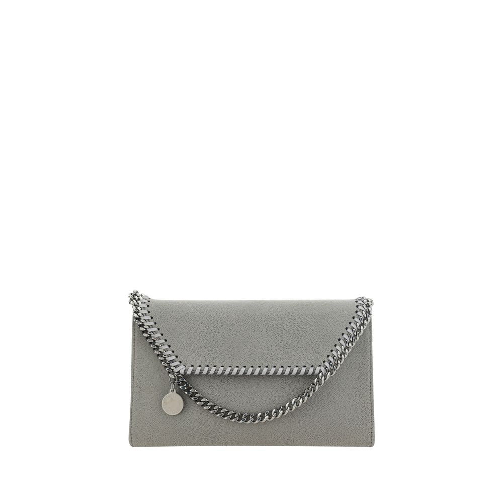 Stella McCartney Gray Faux Leather Mini Shoulder Bag