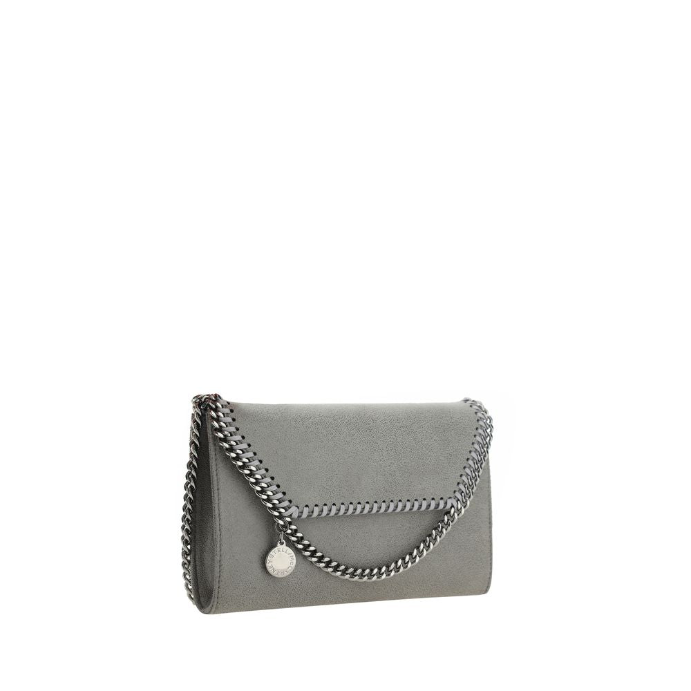 Stella McCartney Gray Faux Leather Mini Shoulder Bag