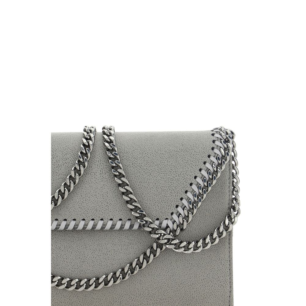 Stella McCartney Gray Faux Leather Mini Shoulder Bag