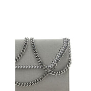 Stella McCartney Gray Faux Leather Mini Shoulder Bag