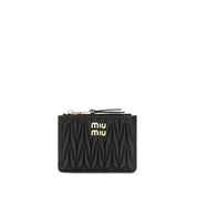 Miu Miu Black Lamb Leather Wallet