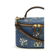 Valentino Garavani Blue Denim Vanity Hand Bag