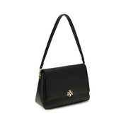 Tory Burch Black Calf Leather Shoulder Bag