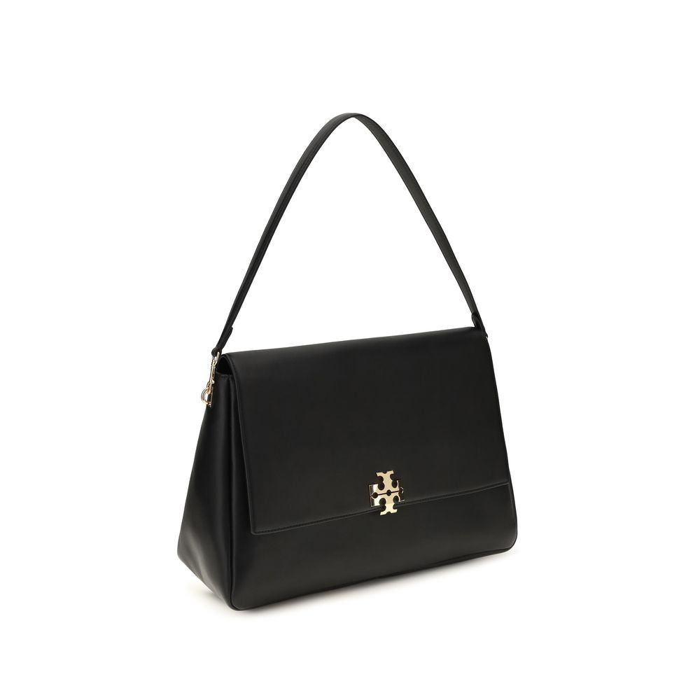 Tory Burch Black Calf Leather Shoulder Bag