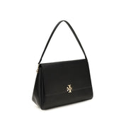 Tory Burch Black Calf Leather Shoulder Bag