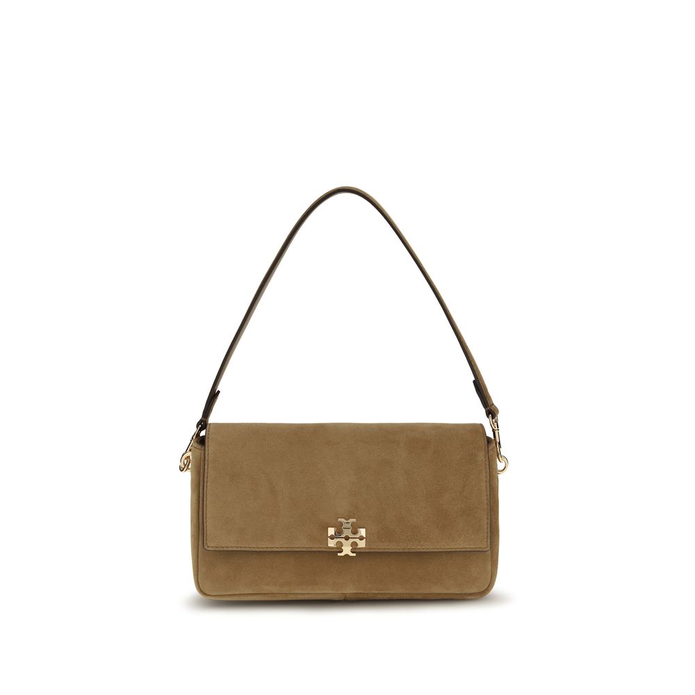 Tory Burch Beige Suede Shoulder Bag