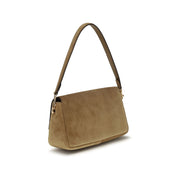 Tory Burch Beige Suede Shoulder Bag