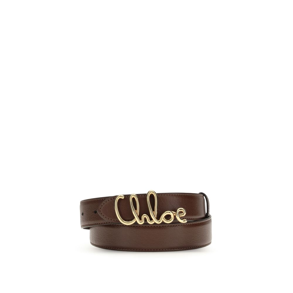 Chloé Brown Calf Leather Belt