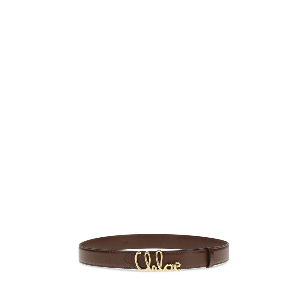 Chloé Brown Calf Leather Belt