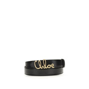 Chloé Black Calf Leather Belt