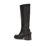 Chloé Black Calf Leather Ankle Boots