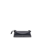 Jil Sander Black Calf Leather Cannolo Shoulder Bag
