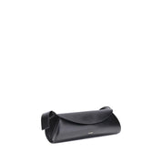 Jil Sander Black Calf Leather Cannolo Shoulder Bag
