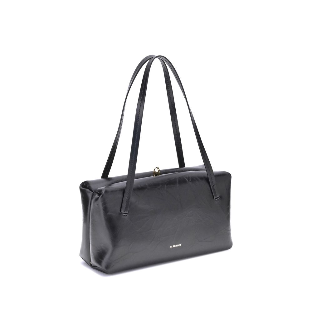 Jil Sander Black Calf Leather Shoulder Bag