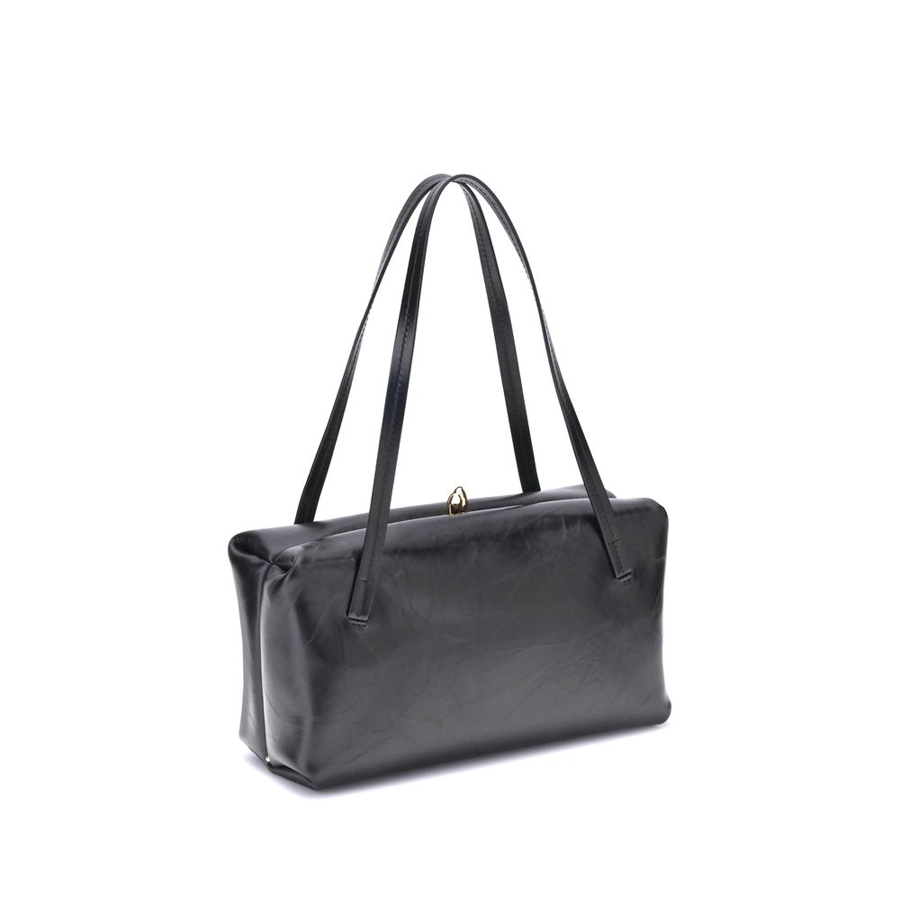 Jil Sander Black Calf Leather Shoulder Bag