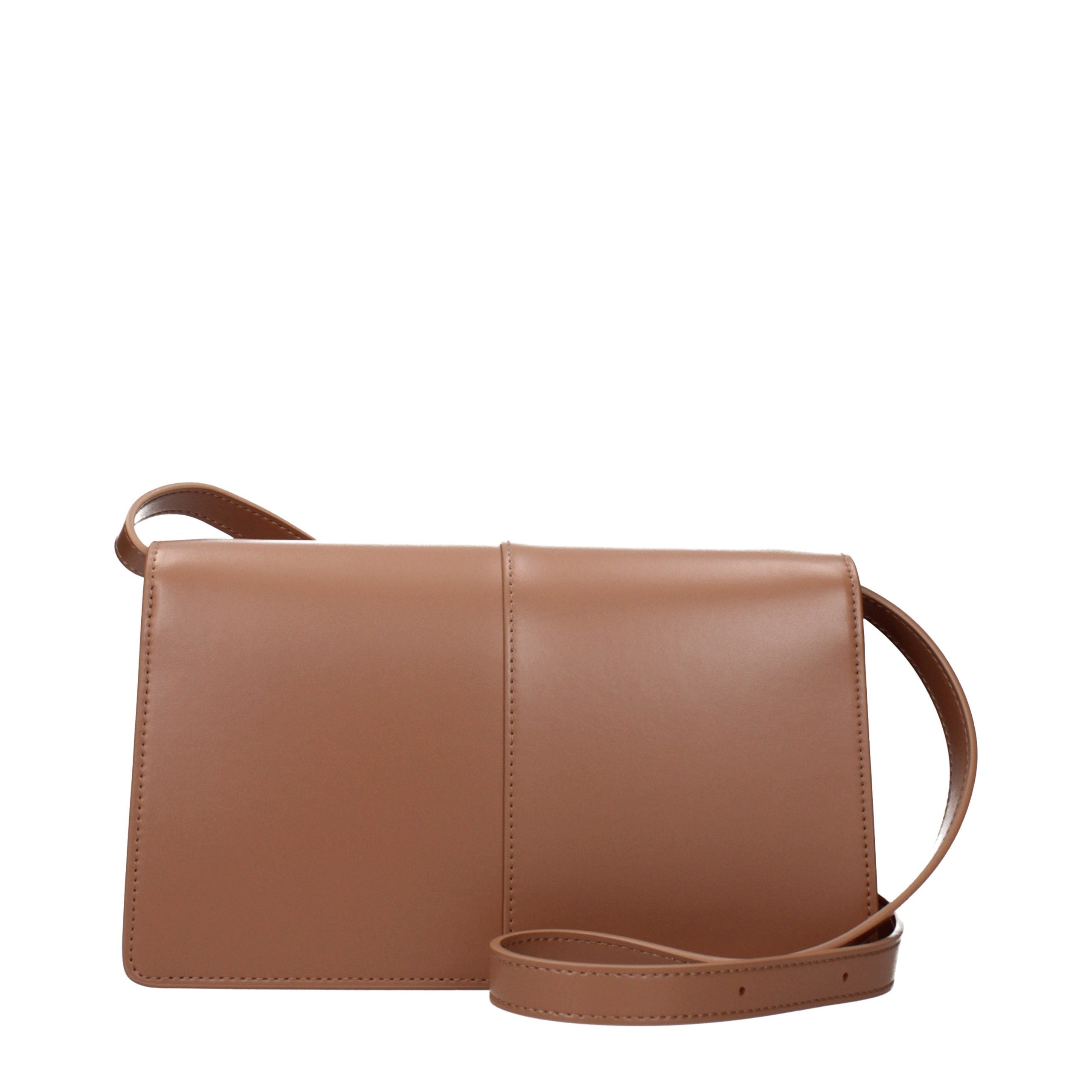 Karl Lagerfeld Brown Polyurethane Crossbody Bags