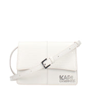 Karl Lagerfeld White Polyurethane Crossbody Bag