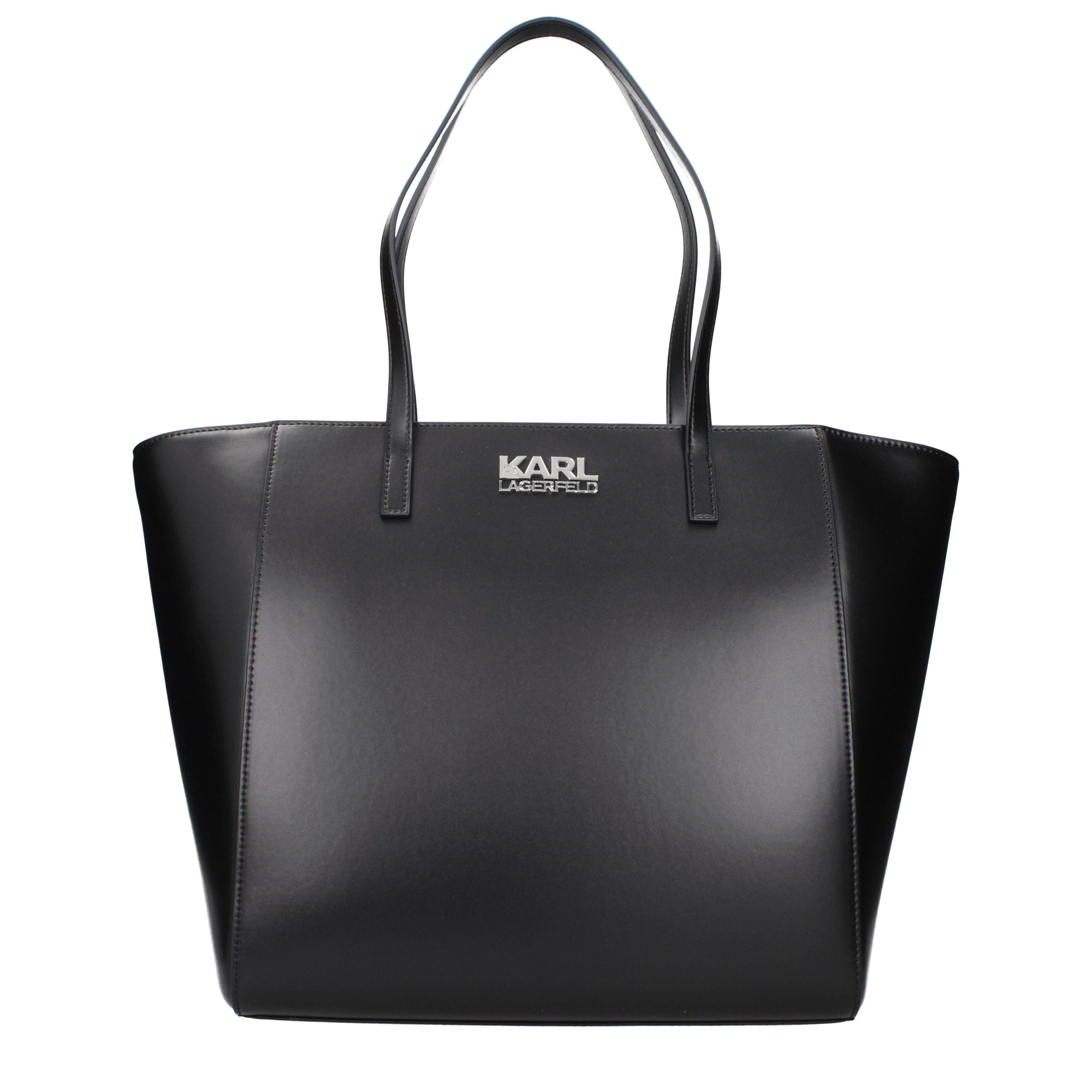 Karl Lagerfeld Black Polyurethane Shoulder Bag