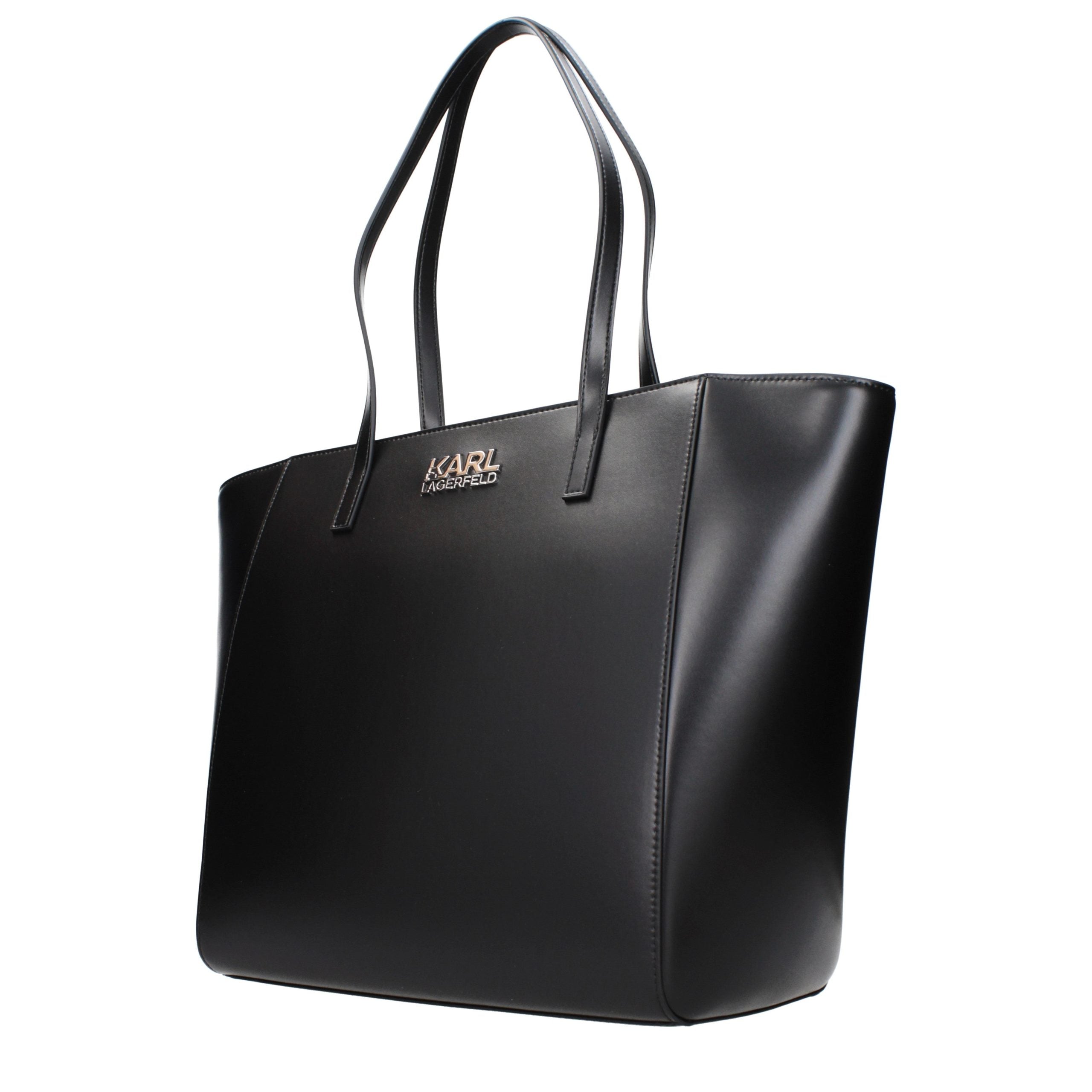 Karl Lagerfeld Black Polyurethane Shoulder Bag