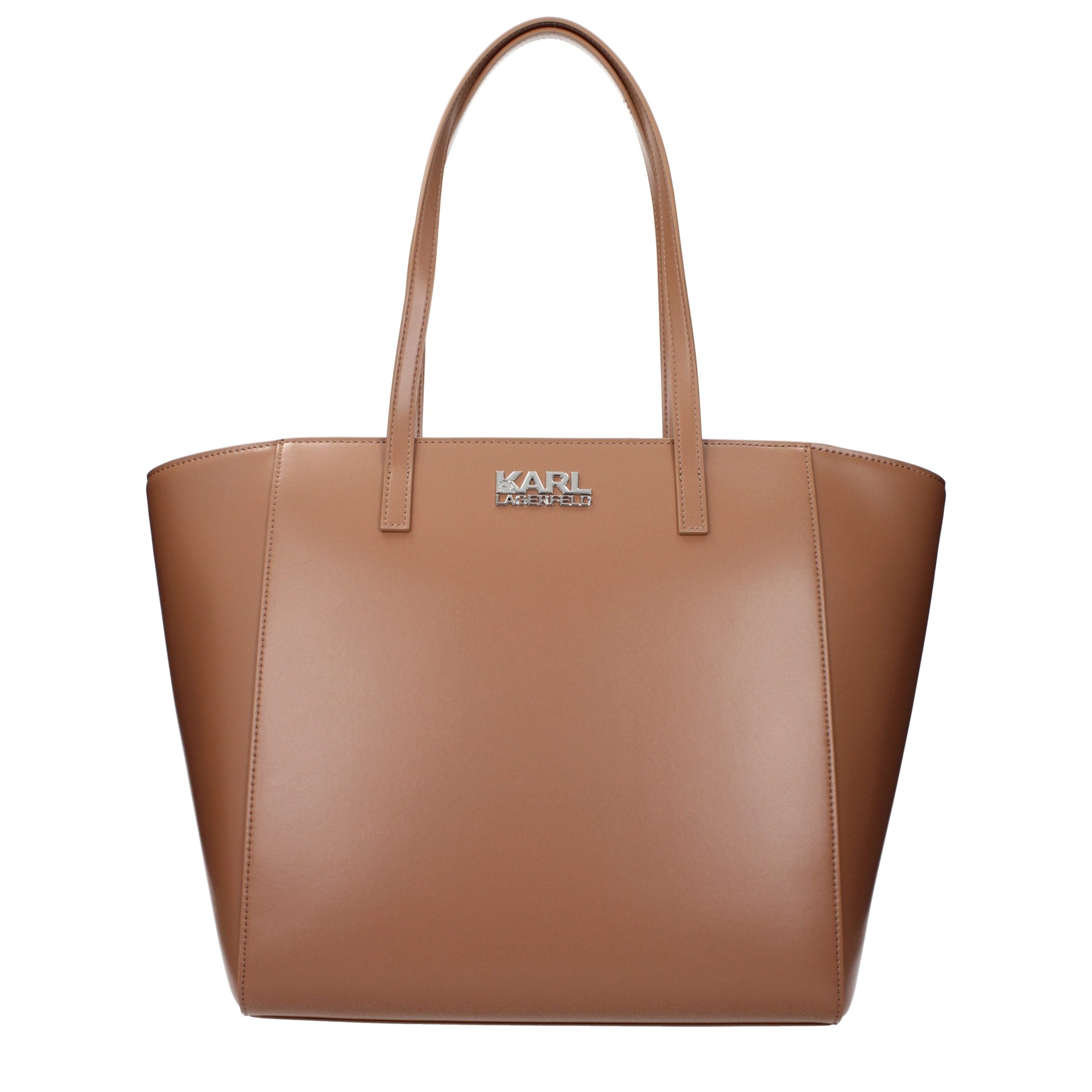 Karl Lagerfeld Brown Polyurethane Shoulder Bag
