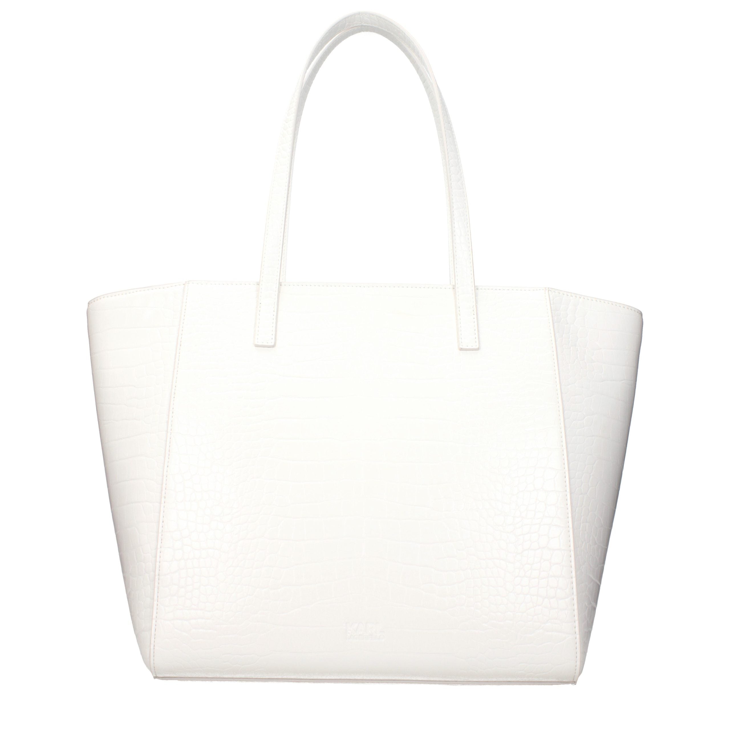 Karl Lagerfeld White Polyurethane Shoulder Bag