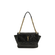 Saint Laurent Black Calf Leather Shoulder Bag