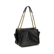 Saint Laurent Black Calf Leather Shoulder Bag
