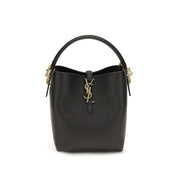 Saint Laurent Black Calf Leather Shoulder Bag