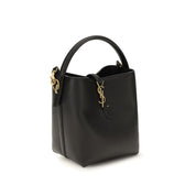 Saint Laurent Black Calf Leather Shoulder Bag