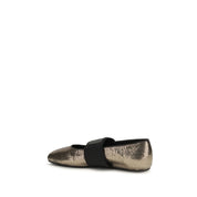 Givenchy Gold Calf Leather Ballet Flats
