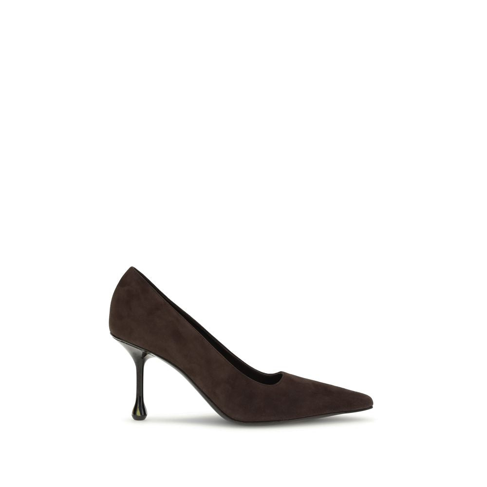 Jimmy Choo Brown Goatskin High-Heel Pumps