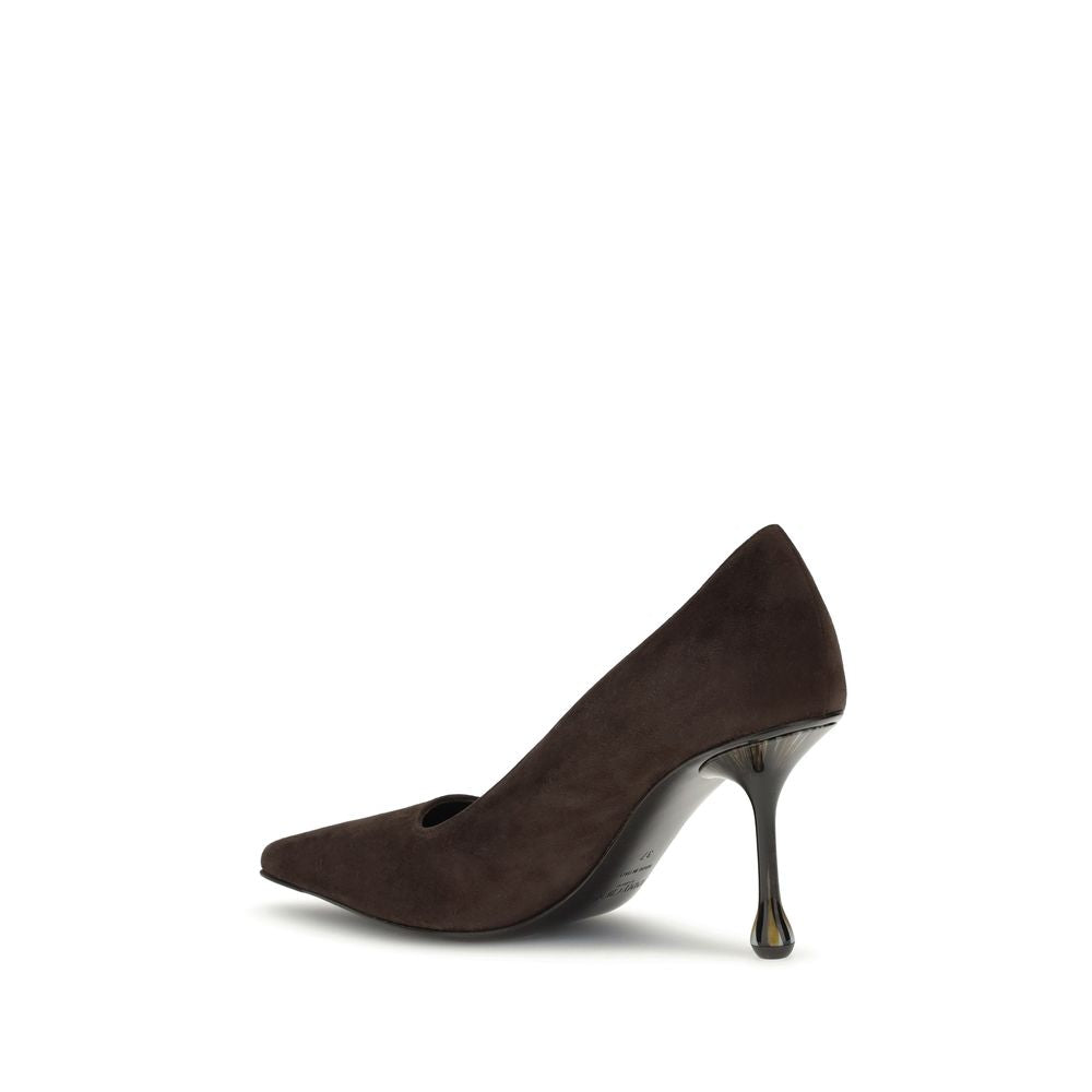 Jimmy Choo Brown Goatskin High-Heel Pumps