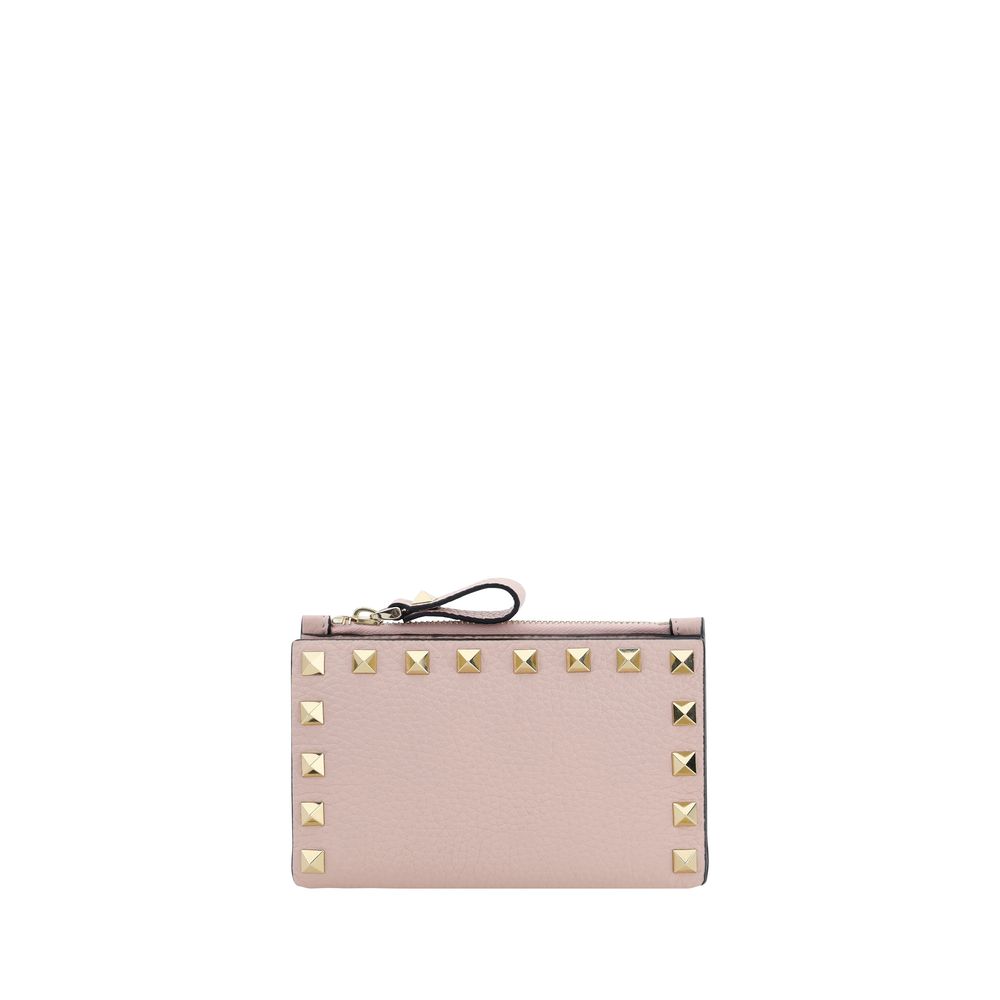 Valentino Garavani Pink Calf Leather Wallet