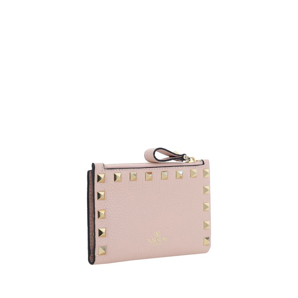 Valentino Garavani Pink Calf Leather Wallet