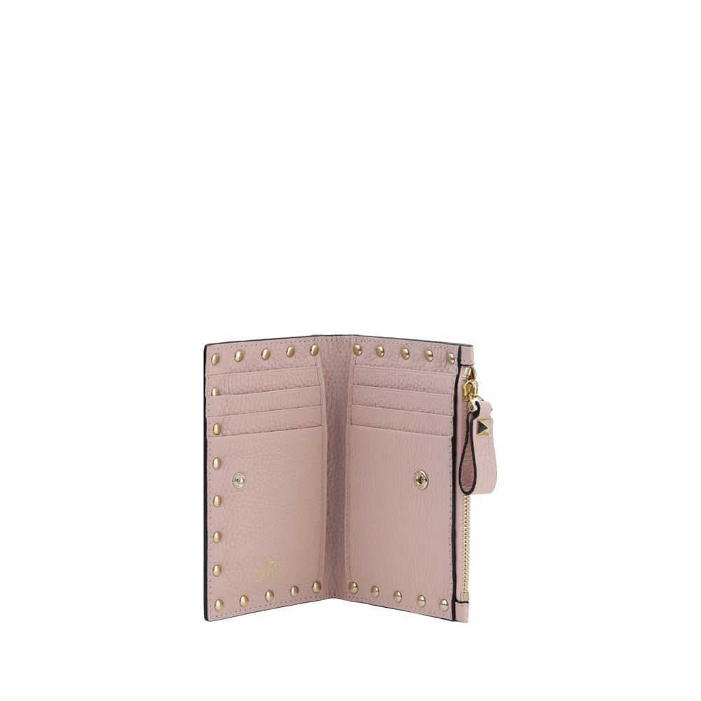 Valentino Garavani Pink Calf Leather Wallet