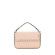 Valentino Garavani Pink Calf Leather Shoulder Bag